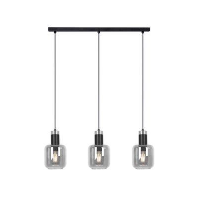 Kaja Denis 3L linear suspension pendant lamp E27 H 90.0cm