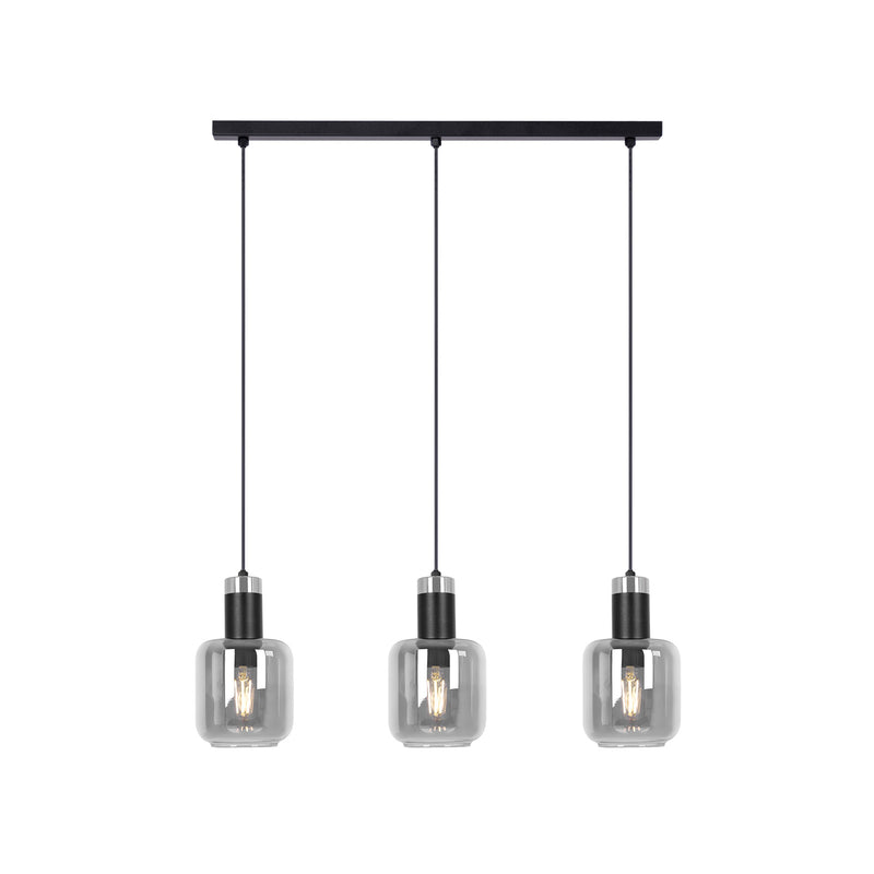 Kaja Denis 3L linear suspension pendant lamp E27 H 90.0cm