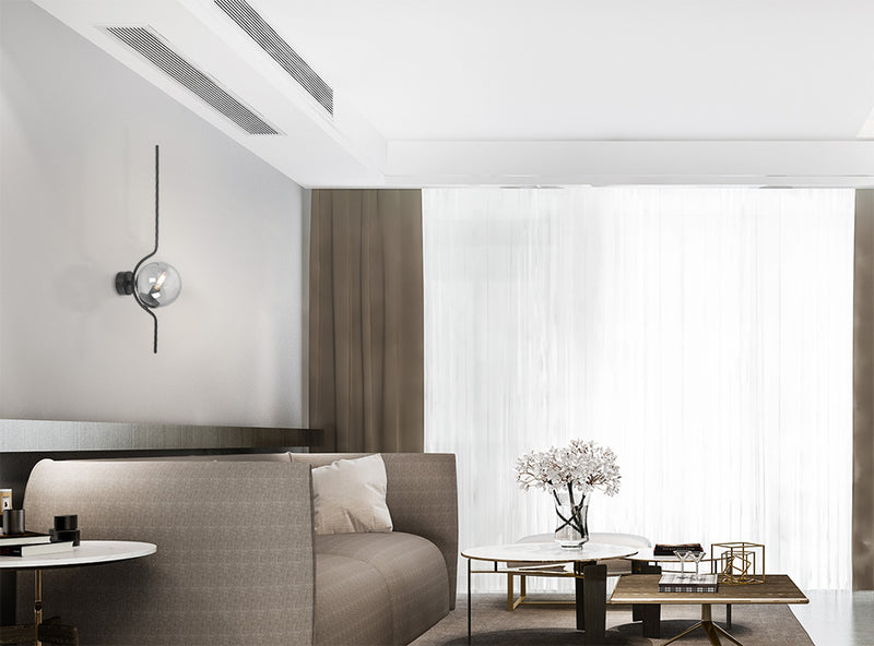 Kaja Neva 1L wall lamp E14 H 63.0cm