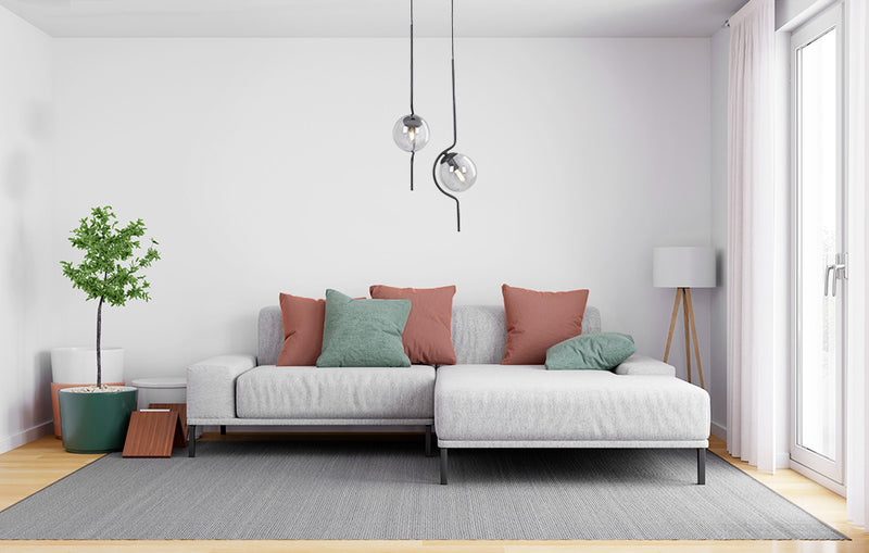 Kaja Neva 2L pendant lamp E14 H 100.0cm