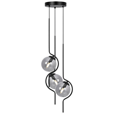 Kaja Neva 3L pendant lamp E14 H 100.0cm