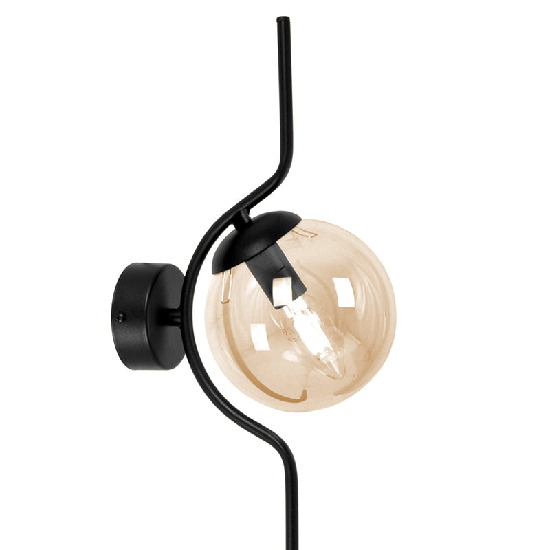 Kaja Vela 1L wall sconce lamp E14 H 63.0cm