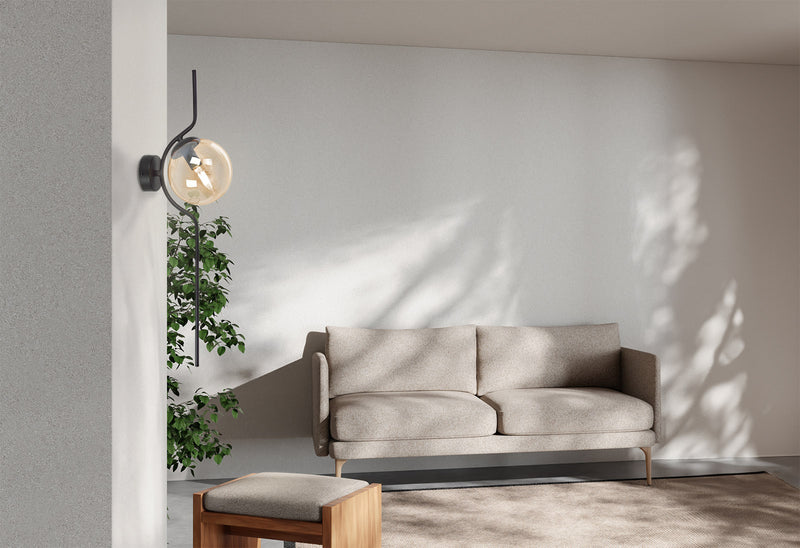 Kaja Vela 1L wall sconce lamp E14 H 63.0cm