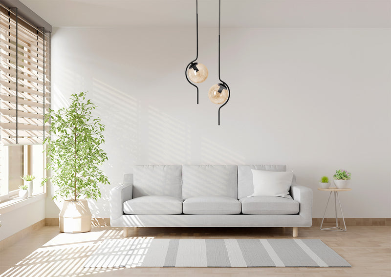 Kaja Vela 2L pendant lamp E14 H 100.0cm