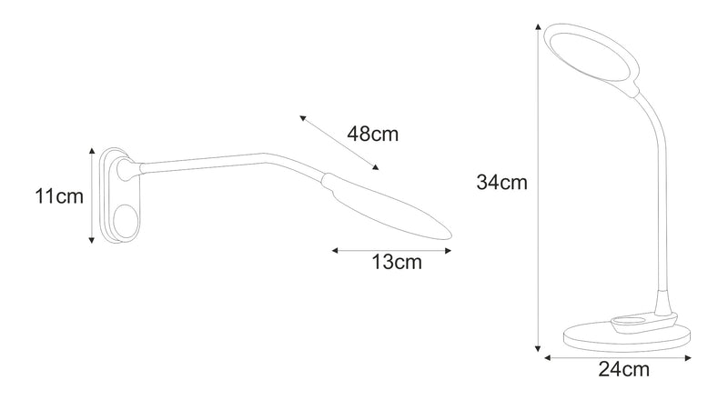 Kaja Gaja desk lamp LED H 34.0cm