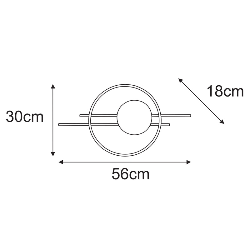 Kaja Astra 1L wall lamp E14 H 30.0cm