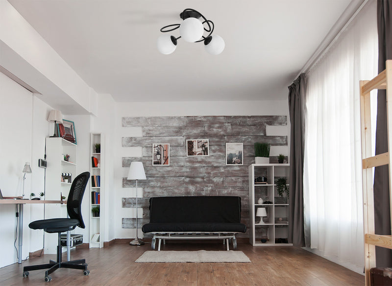 Kaja Nela 3L ceiling lamp E14 H 25.0cm