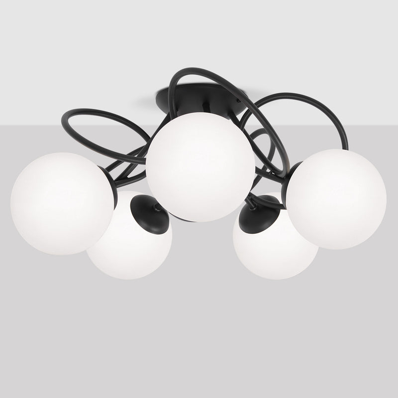 Kaja Nela 5L ceiling lamp E14 H 25.0cm