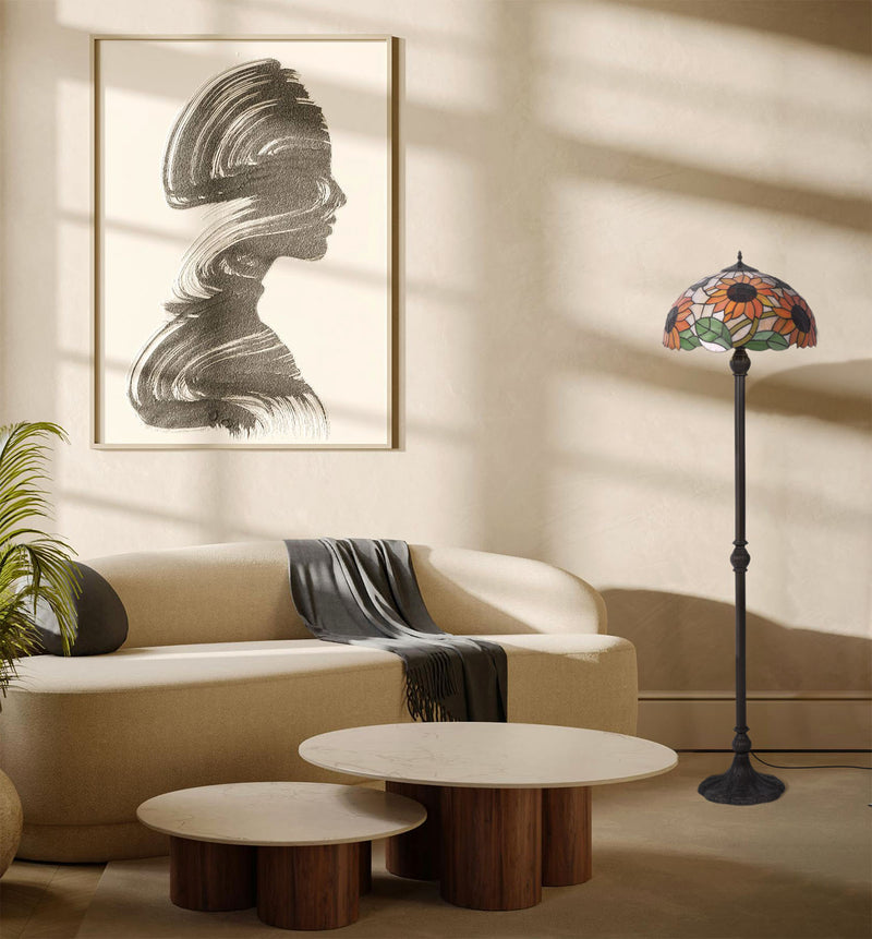 Kaja Sunflower 2L floor lamp E27 H 150.0cm