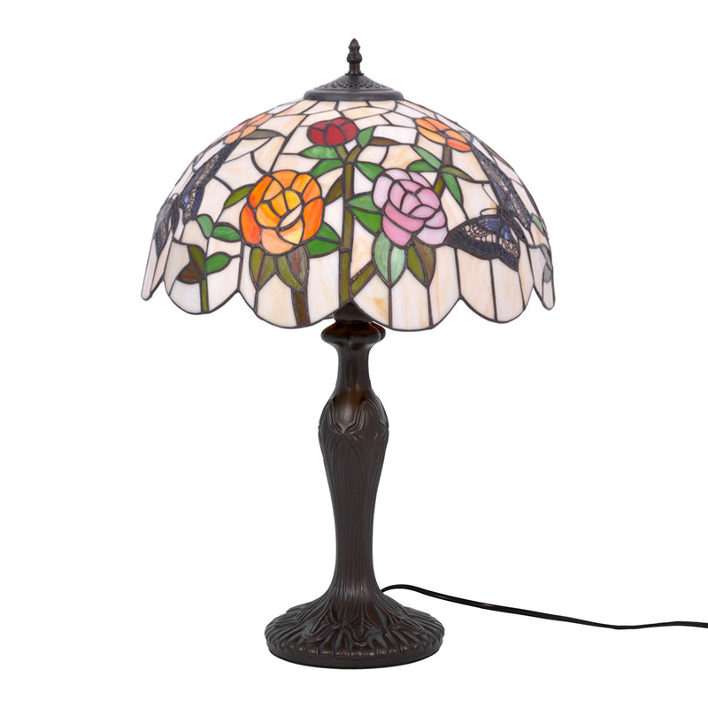 Kaja Rose 1L tiffany table lamp E27 H 60.0cm