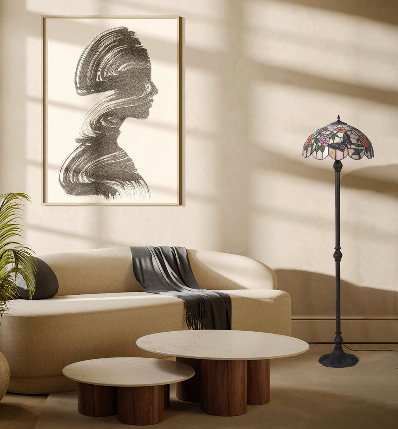 Kaja Rose 2L floor lamp E27 H 150.0cm