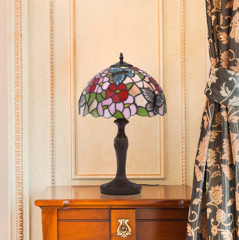 Kaja Butterfly 1L tiffany table lamp E27 H 45.0cm