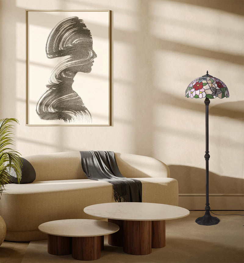 Kaja Butterfly 2L floor lamp E27 H 150.0cm