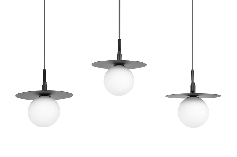 Kaja Sante 3L linear suspension pendant lamp G9 H 95.0cm