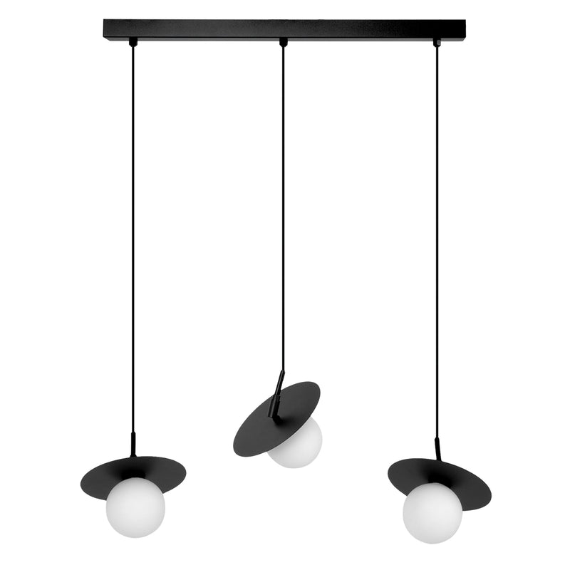Kaja Sante 3L linear suspension pendant lamp G9 H 95.0cm