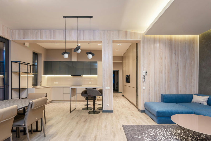 Kaja Sante 3L linear suspension pendant lamp G9 H 95.0cm