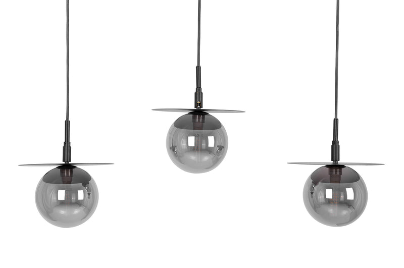 Kaja Fermi 3L linear suspension pendant lamp G9 H 95.0cm