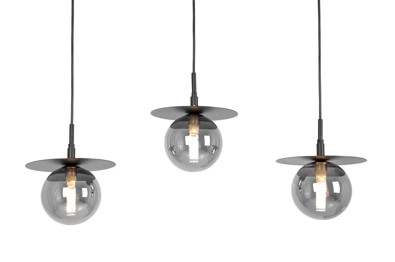 Kaja Fermi 3L linear suspension pendant lamp G9 H 95.0cm