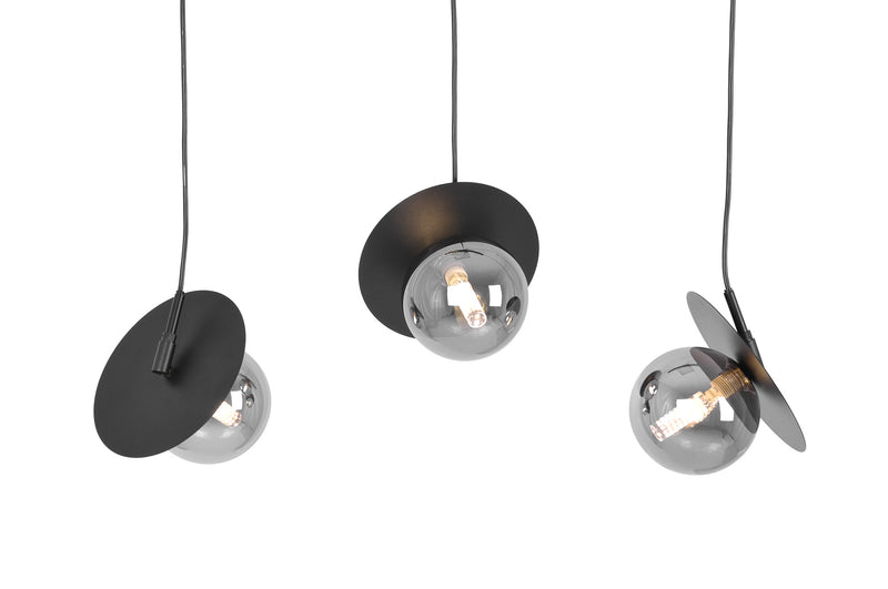 Kaja Fermi 3L linear suspension pendant lamp G9 H 95.0cm