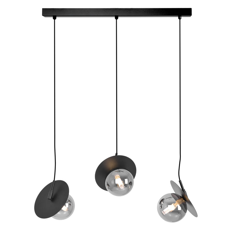 Kaja Fermi 3L linear suspension pendant lamp G9 H 95.0cm