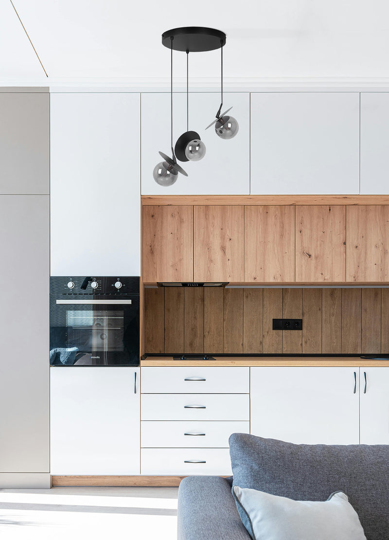 Kaja Fermi 3L pendant lamp G9 H 95.0cm