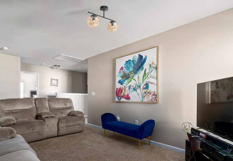 Kaja Delta 2L ceiling lamp E14 H 28.0cm