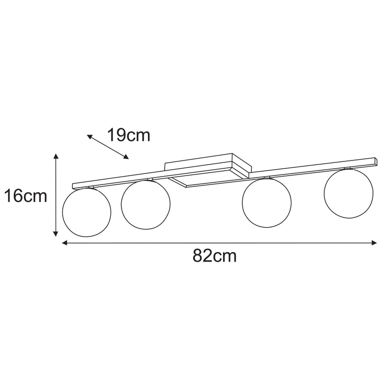 Kaja Paxi 4L ceiling lamp G9 H 16.0cm