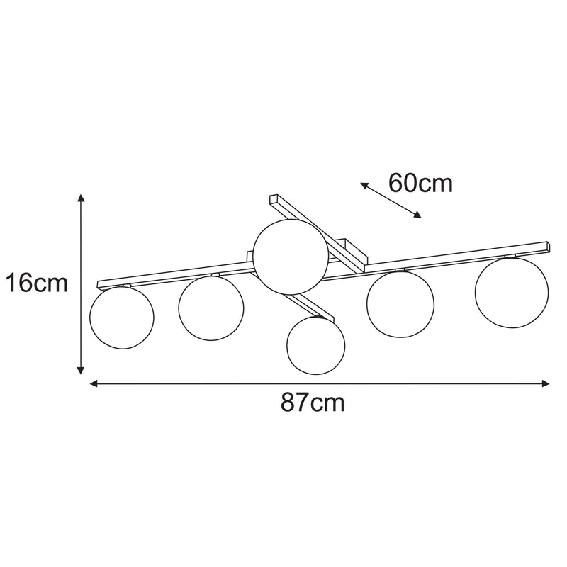 Kaja Paxi 6L ceiling lamp G9 H 16.0cm