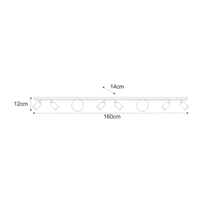 Kaja Swing 8L monorail ceiling lamp G9 / GU10 H 12.0cm