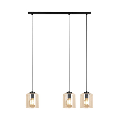 Kaja Soro 3L linear suspension pendant lamp E27 H 100.0cm