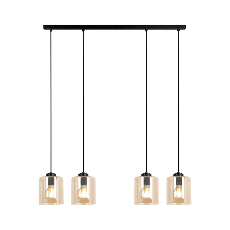 Kaja Soro 4L linear suspension pendant lamp E27 H 100.0cm