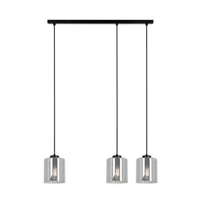 Kaja Miri 3L linear suspension pendant lamp E27 H 100.0cm
