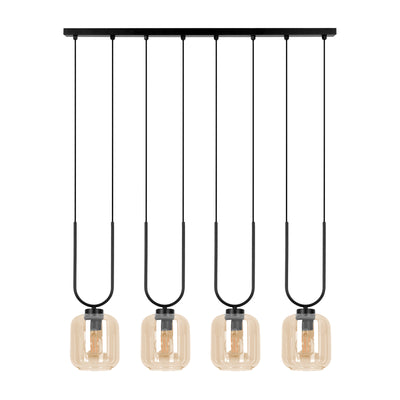 Kaja Coni 4L linear suspension pendant lamp E27 H 100.0cm