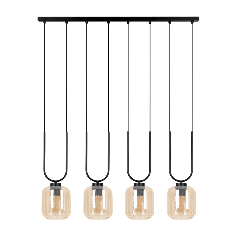 Kaja Coni 4L linear suspension pendant lamp E27 H 100.0cm