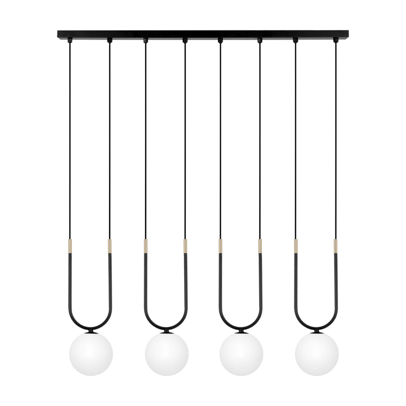 Kaja Enzo 4L linear suspension pendant lamp G9 H 85.0cm