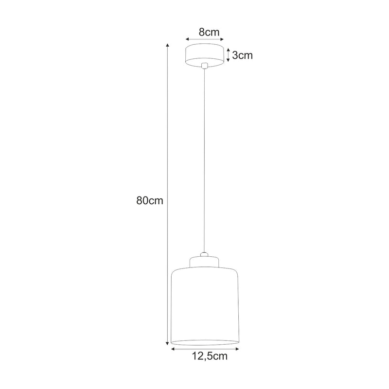 Kaja Luna 1L pendant lamp E27 H 80.0cm