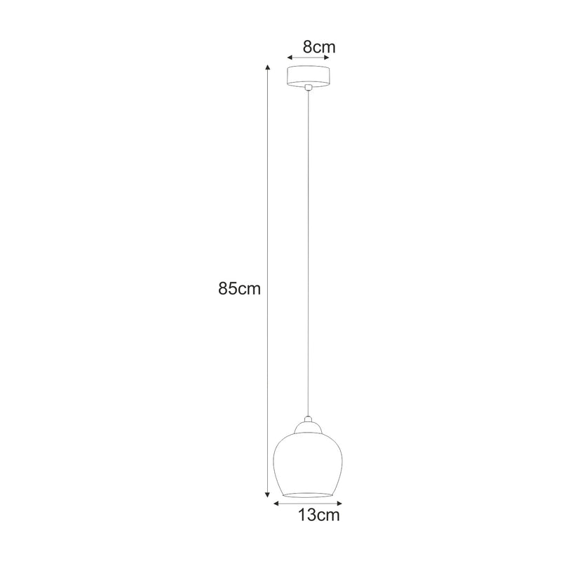 Kaja Nira 1L pendant lamp E27 H 85.0cm