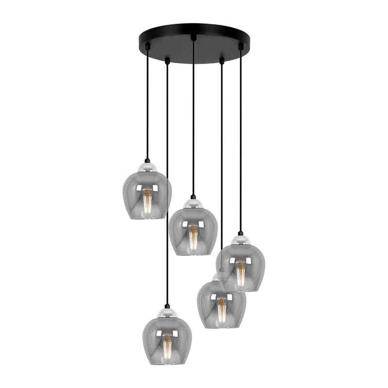 Kaja Nira 5L pendant lamp E27 H 85.0cm