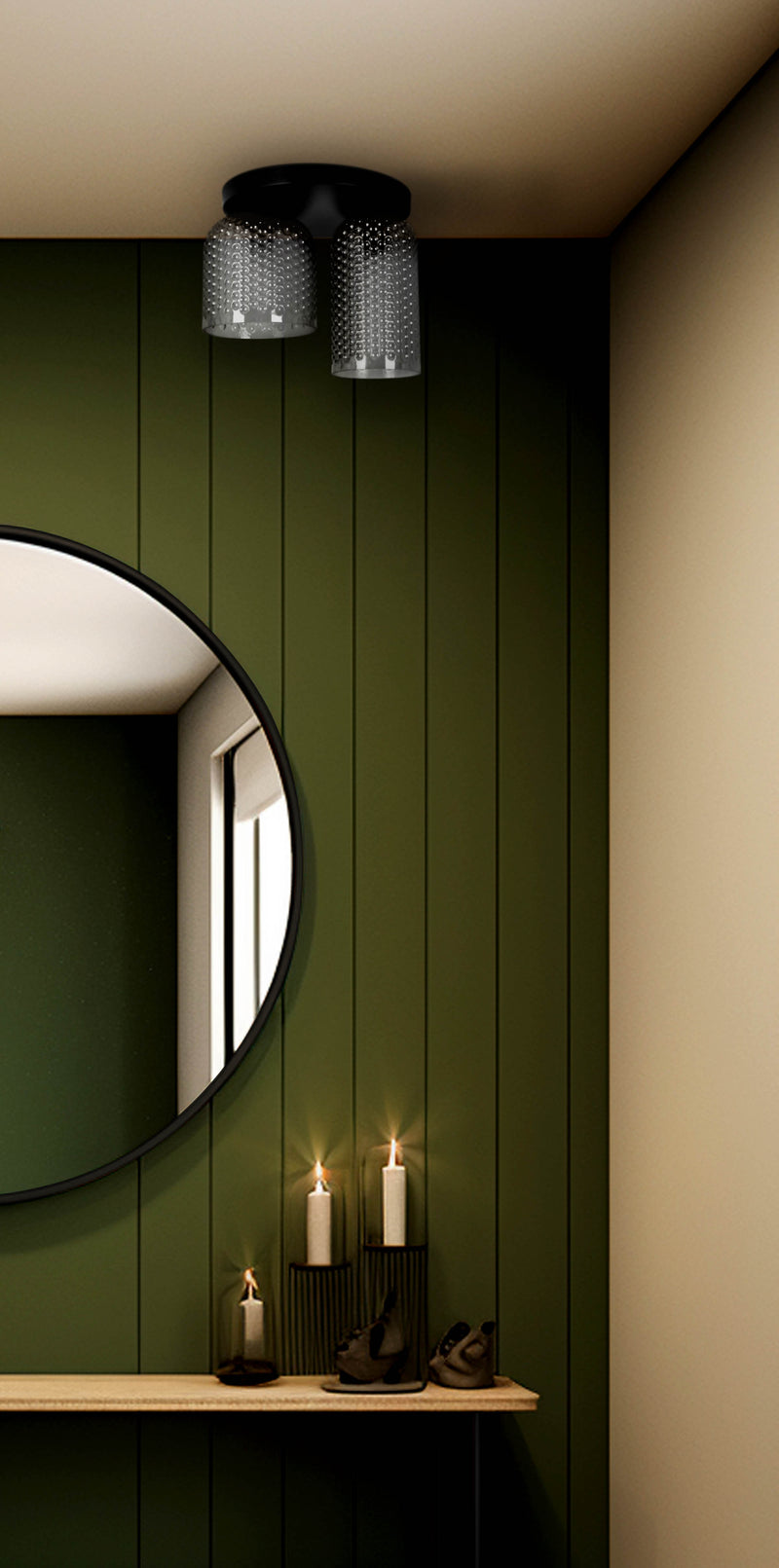 Kaja Capri 2L ceiling lamp E27 H 29.0cm