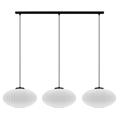 Kaja Peso 3L linear suspension pendant lamp E27 H 90.0cm