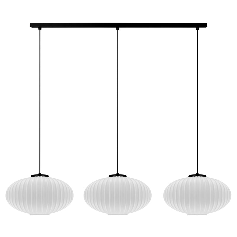 Kaja Peso 3L linear suspension pendant lamp E27 H 90.0cm
