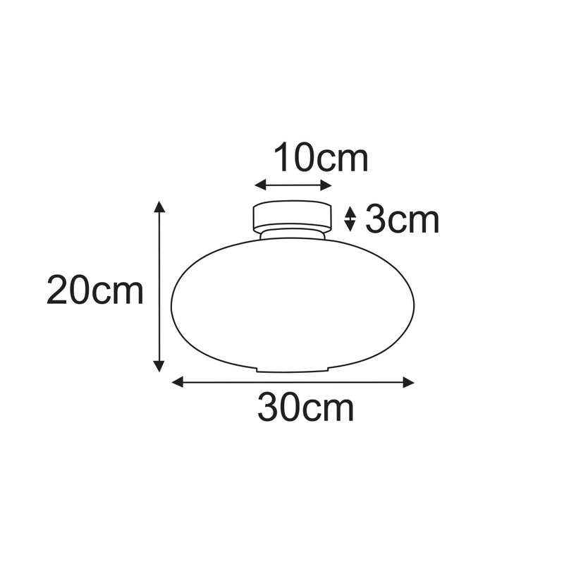 Kaja Peso 1L ceiling lamp E27 H 20.0cm