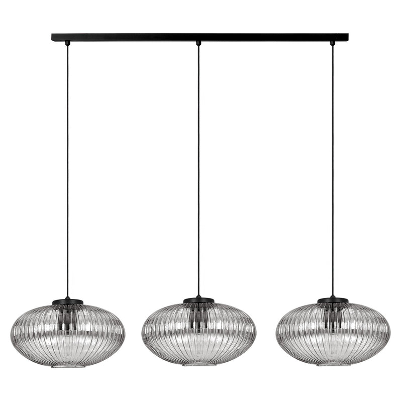 Kaja Arco 3L linear suspension pendant lamp E27 H 90.0cm