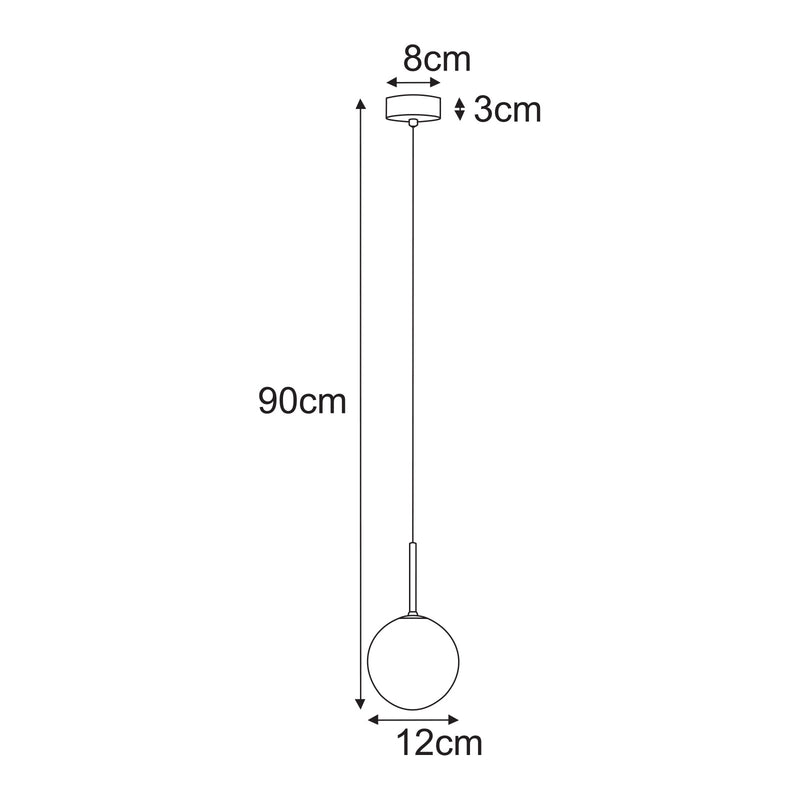 Kaja Aura 1L pendant lamp G9 H 90.0cm