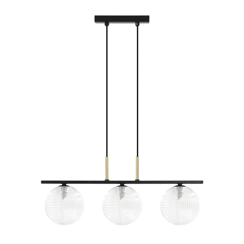 Kaja Aura 3L linear suspension pendant lamp G9 H 90.0cm