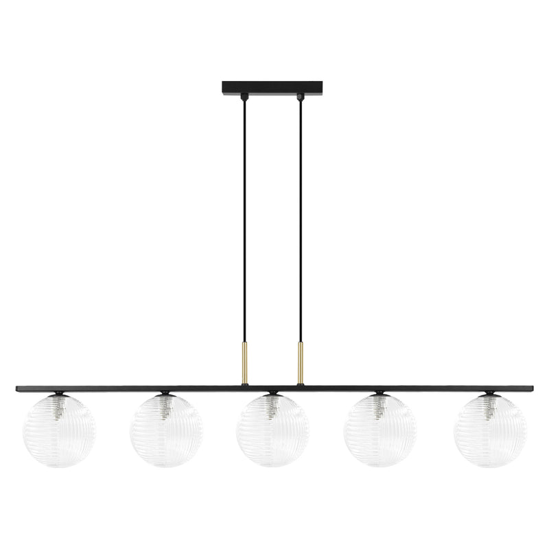 Kaja Aura 5L linear suspension pendant lamp G9 H 90.0cm