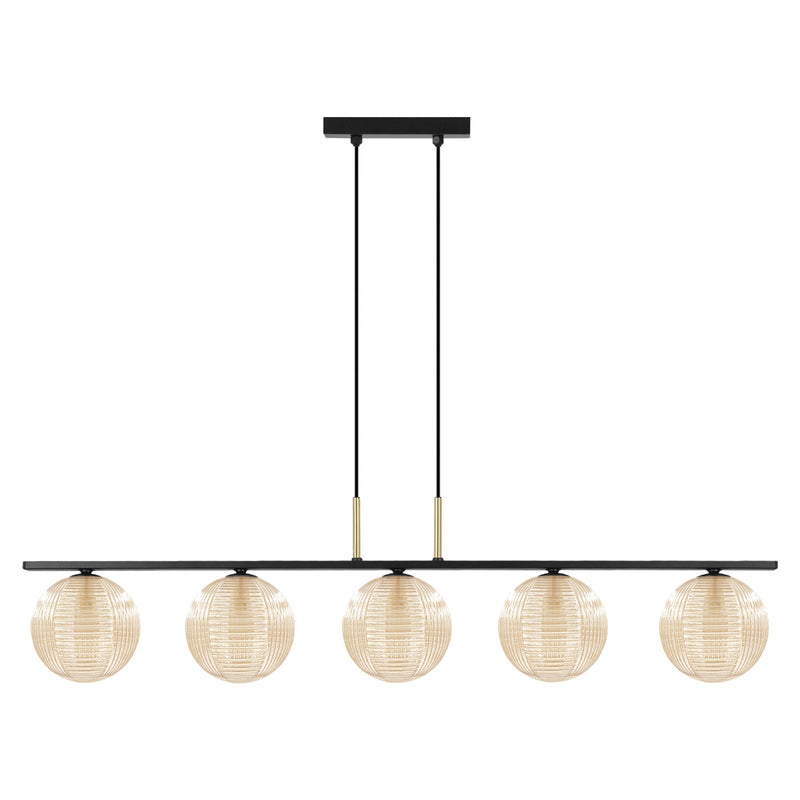 Kaja Giro 5L linear suspension pendant lamp G9 H 90.0cm