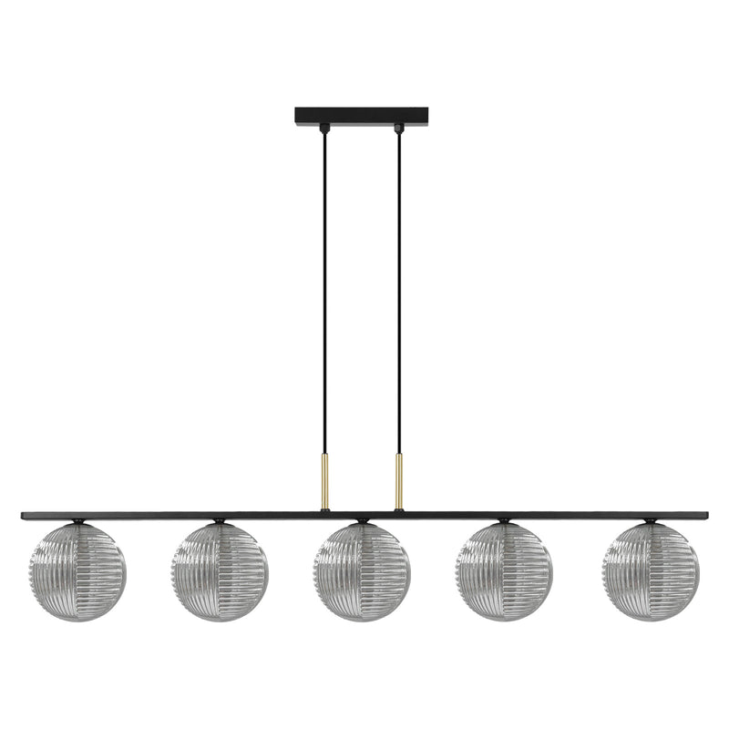 Kaja Fado 5L linear suspension pendant lamp G9 H 90.0cm