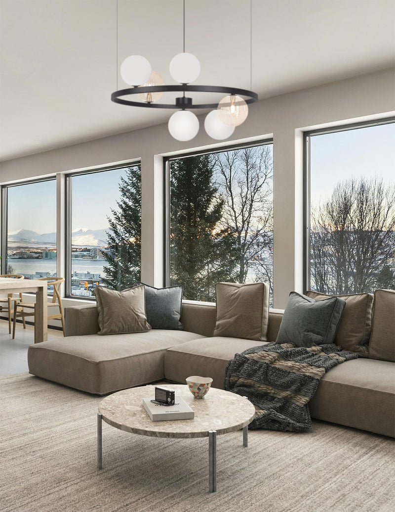 Kaja Saturno 6L pendant lamp G9 H 130.0cm