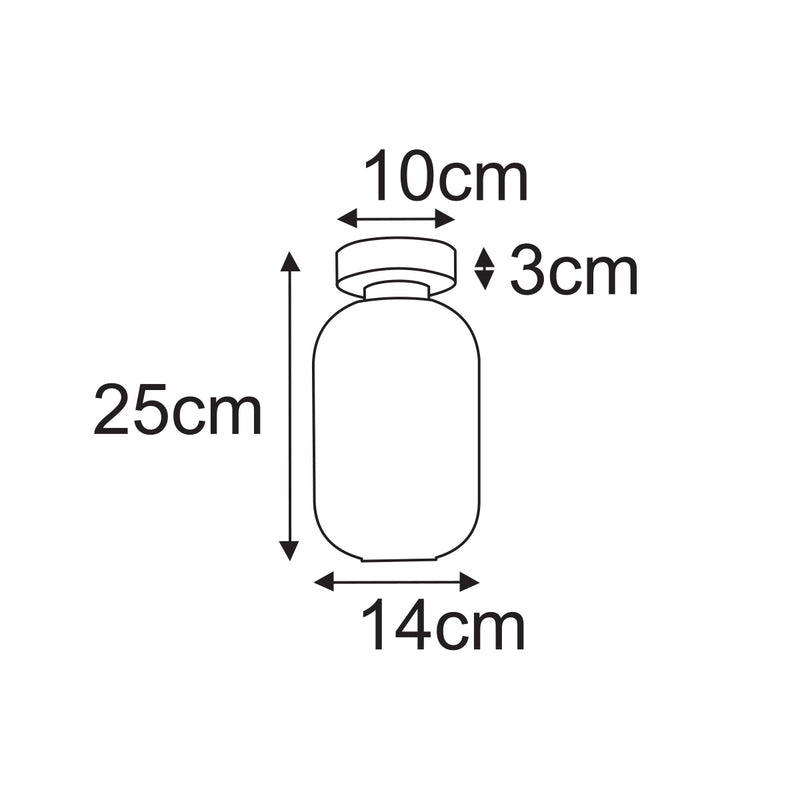 Kaja Vilar 1L ceiling lamp E27 H 25.0cm